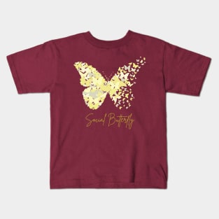 Social Butterfly Personality v3 Kids T-Shirt